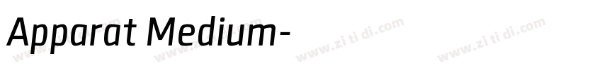 Apparat Medium字体转换